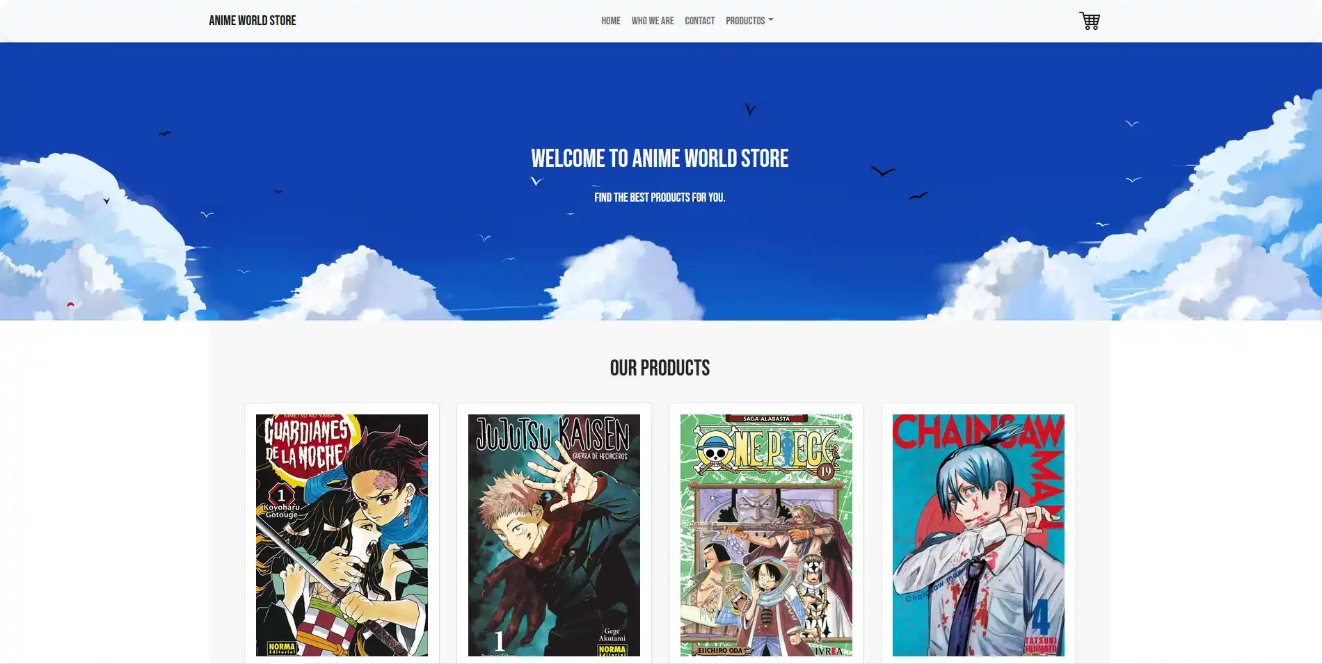 Anime Store web